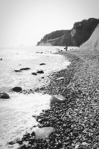 Chalk cliff rocks of Rugen isle at Sassnitz (Germany) — Stock Photo, Image