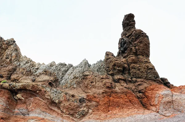 Pico del teide volcano with stone formation roques de garcia — Stock Photo, Image