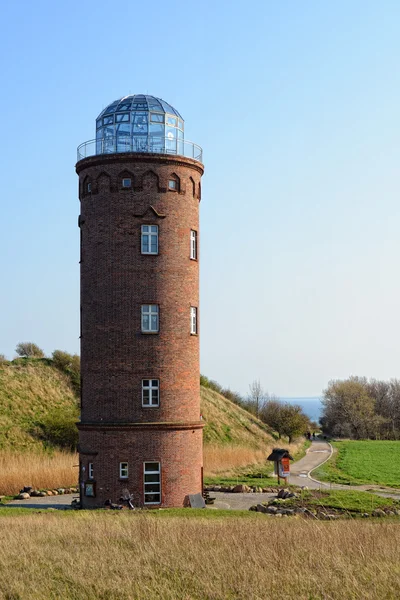 Northern part of Rugen Isle with its the brick stone lighthouse — Stock Photo, Image