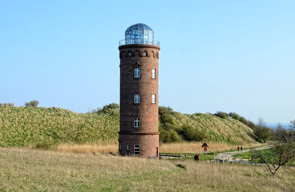 Parte norte de la isla de Rugen con su el faro de piedra de ladrillo — Foto de Stock