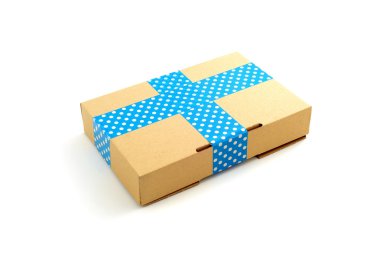 paket beyaz izole arka planda dokulu bandı ile