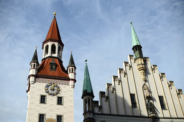 Prefeitura velha em Marienplatz em Munique — Fotografia de Stock