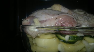 fırında patates ile tavuk