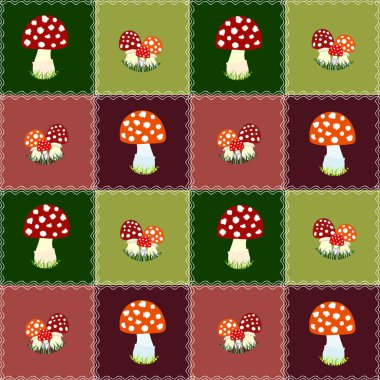 Kesintisiz renkli amanita