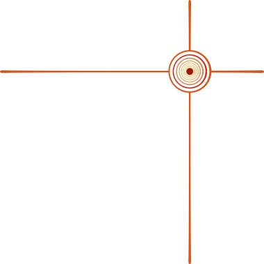 bir daire ile çerçeve zarif şekli