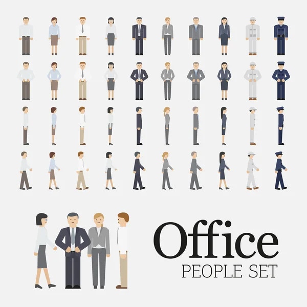 Office People Set — Stock Vector