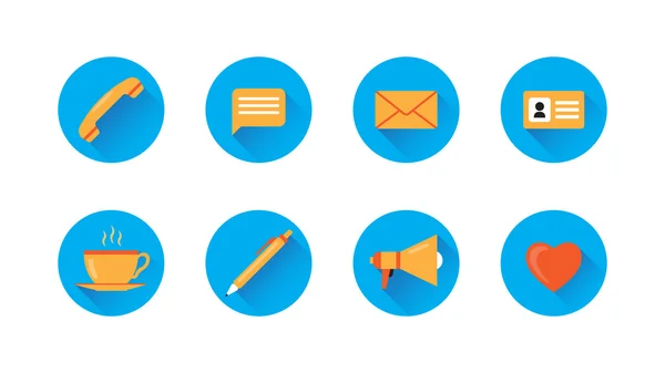 Set di icone di comunicazione — Vettoriale Stock