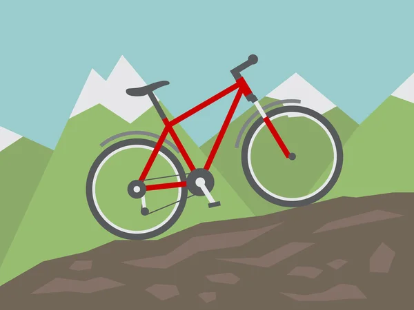 Mountainbike — Stockvektor