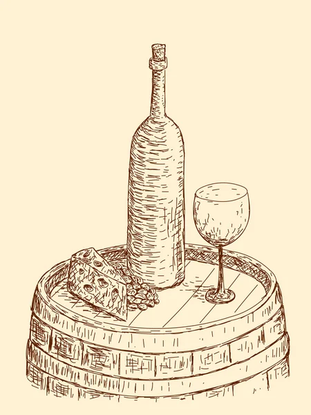 Вино ілюстрація — стоковий вектор