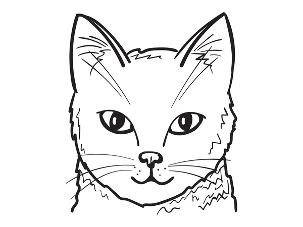 Retrato de gato — Vector de stock