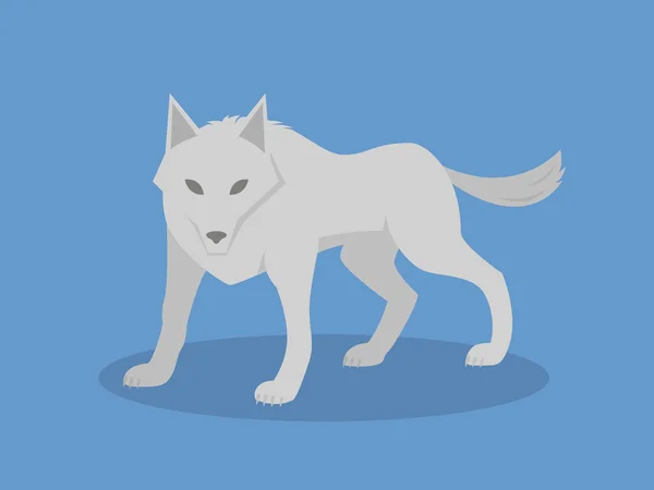 Lobo gris — Vector de stock