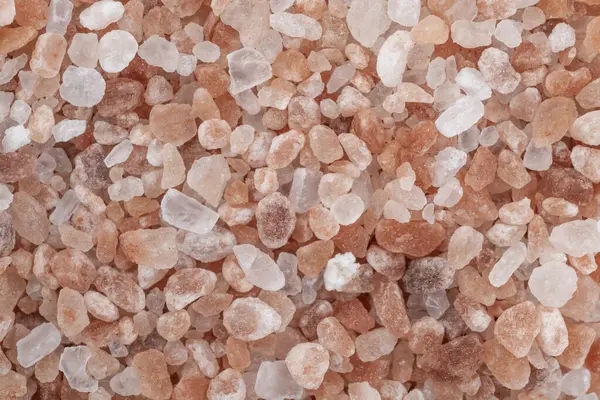 Closeup Top View Himalayan Pink Salt — 图库照片