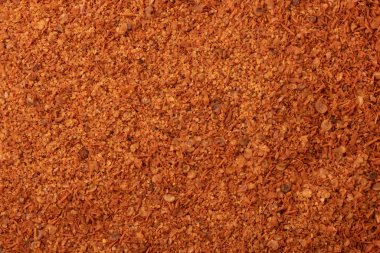 Üst manzara, kırmızı biber yakın çekim. Yemek arkaplanı.