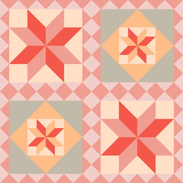 Abstracte patroon in patchwork stijl. Naadloze vector. — Stockvector