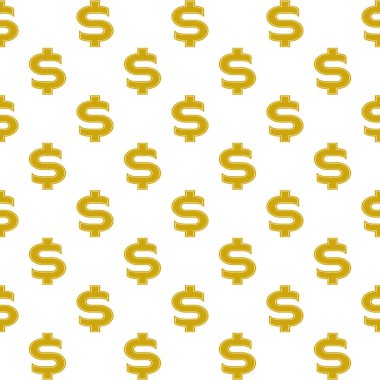 Dolar işareti olan sorunsuz arka plan. Vektör görüntü.