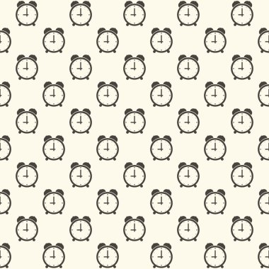 Vektör sorunsuz arka plan ile çalar saat. 