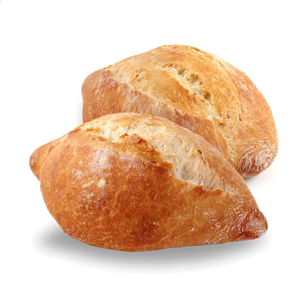 Pan francés sobre fondo blanco . — Foto de Stock