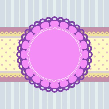 Şablon tebrik kartı, vektör görüntü.