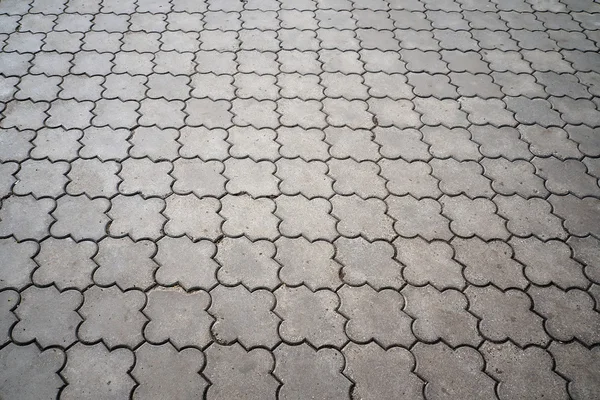 Paving from figured tiles — Stock Photo, Image