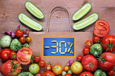  A still life with vegetables. Discount: -30%