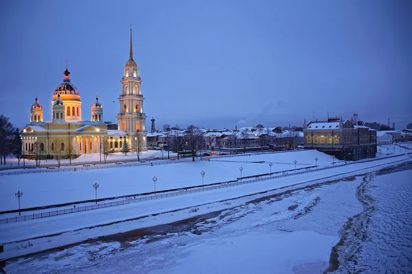 Transfiguratie kathedraal, stad van Rybinsk, Rusland. — Stockfoto