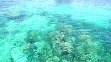 Tropicana 'da açık gökyüzünün altında güzel beyaz bir sahil.