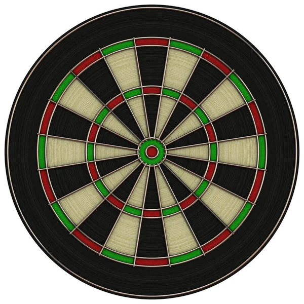 Render Target Playing Darts White Background — Stock Photo, Image
