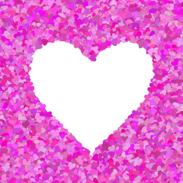 Illustration Eines Großen Weißen Herzens Auf Einem Hintergrund Aus Rosa — Stockfoto