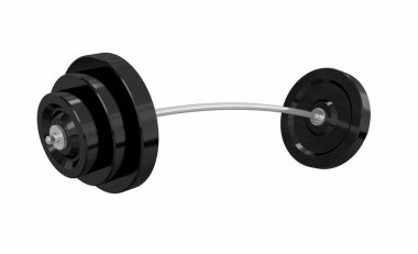 Rod, izole bir beyaz zemin üzerine sert krom kavisli