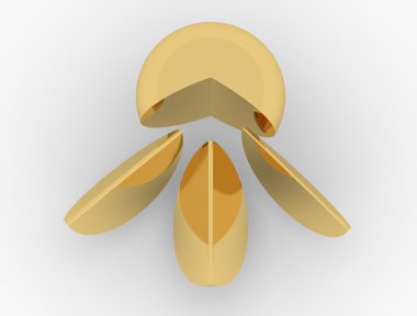 Beyaz arka plan diyagramı pasta grafiği