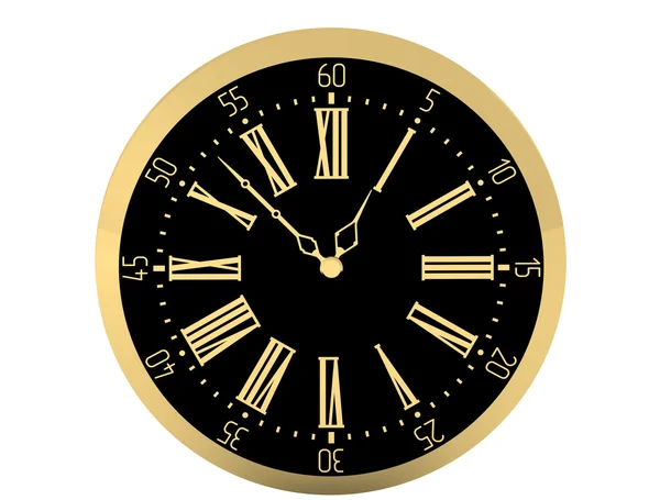 Horloge goud zak vintage geïsoleerde illustratie — Stockfoto