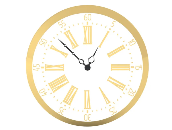 Horloge goud zak vintage geïsoleerde illustratie — Stockfoto