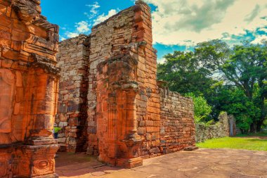 San Ignacio harabeleri, eski İsa 'nın görevi. Misiones, Arjantin