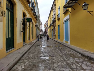 La Vieja Havana, Küba 'da günlük yaşam.  