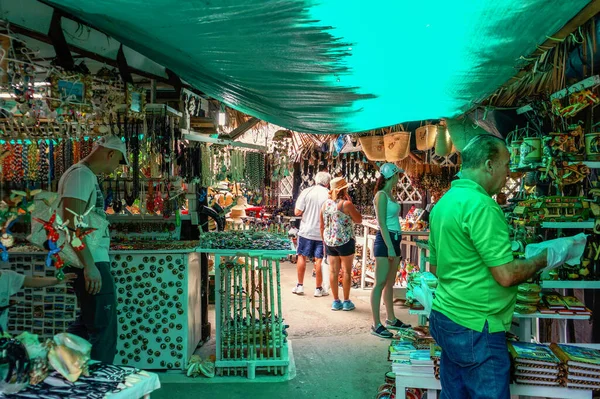 Красочный Рынок Варадеро Основном Ремесленные Работы — стоковое фото