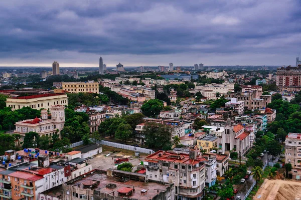Stadsbilden Habana Kuba Tagen Grumlig Morgon — Stockfoto