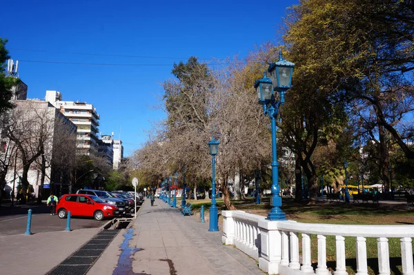 Independencia Park Een Warme Winterochtend Mendoza Argentinië — Stockfoto