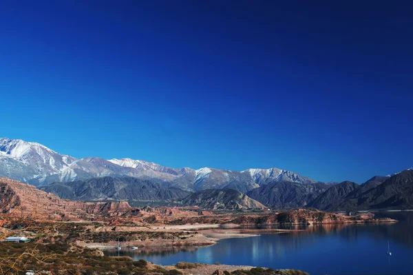 Krajobraz Parku Narodowego Aconcagua Mendoza Argentyna — Zdjęcie stockowe