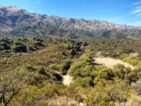 Comechingones Dağlarının Manzarası Villa Merlo Yakınlarında San Luis Arjantin — Stok fotoğraf