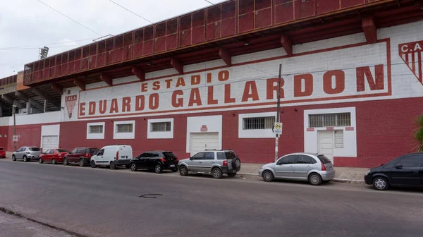 Vista Frontal Del Estadio Fútbol Eduardo Gallardon Casa Del Equipo —  Fotos de Stock
