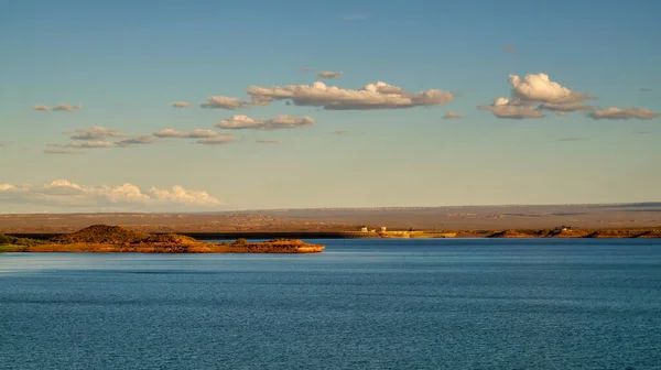 Chocon Landscape Neuquen Province Argentina Taken Warm Summer Day Shore — Stock Photo, Image