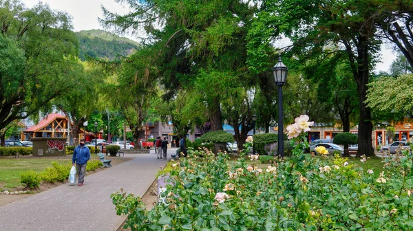 Sarmiento Kleiner Bunter Park San Martin Los Andes Neuquen Argentinien — Stockfoto