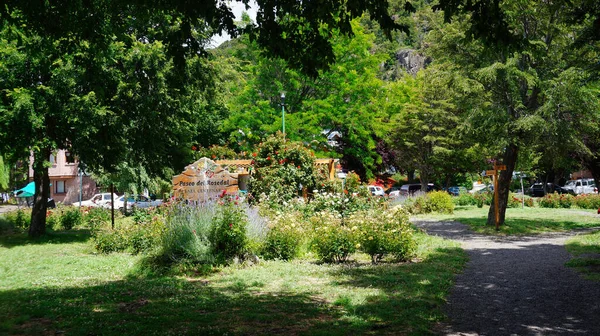 Paseo Del Rosedal Ubicado Parque Centenario San Martín Los Andes —  Fotos de Stock