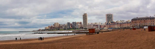 Vista Panorâmica Mar Del Plata Buenos Aires Argentina Tomado Uma — Fotografia de Stock