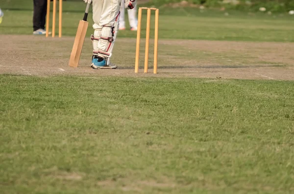 Çocuklar kriket oynuyor.