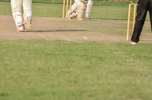 I ragazzi stanno giocando a cricket. — Foto Stock