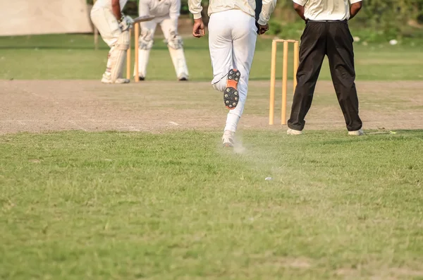 Ragazzi che giocano a cricket — Foto Stock