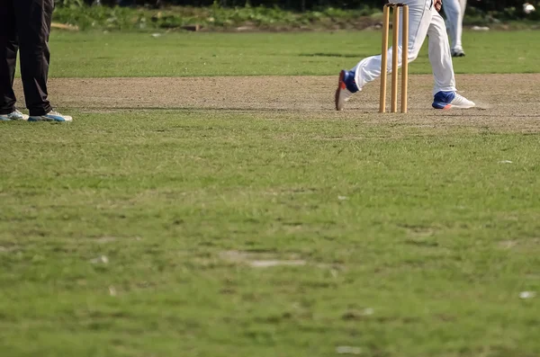 Gioco di cricket a Calcutta — Foto Stock