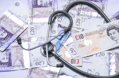 Healthcare and British money clipart