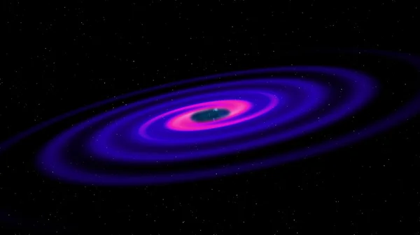 Galaxy ve kara delik — Stok fotoğraf